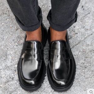 Thursday Penny Black Loafers